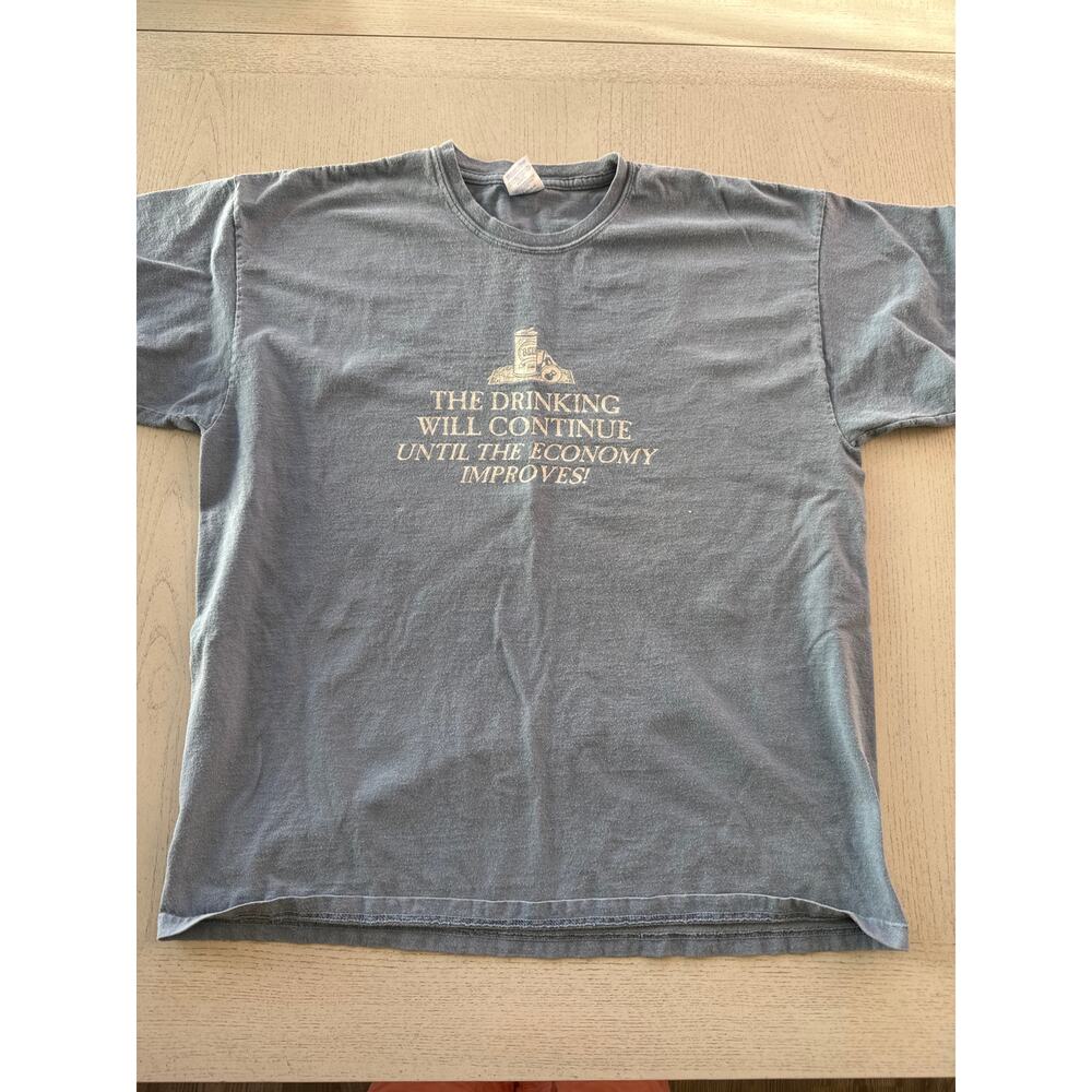 Dad Joke Beer Economy T Shirt Streetwear Workwear Utility